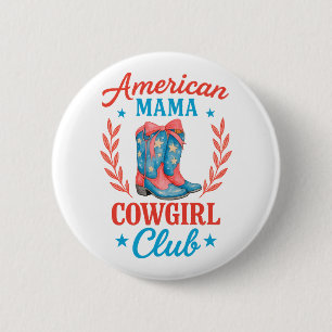 American Mama Cowgirl Club Laarzen Ronde Button 5,7 Cm