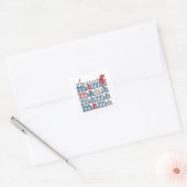 American Mama Vierkante Sticker (Envelop)
