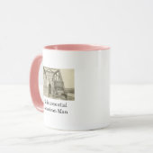 American Man Real Photo Coffee Mok (Voorkant links)