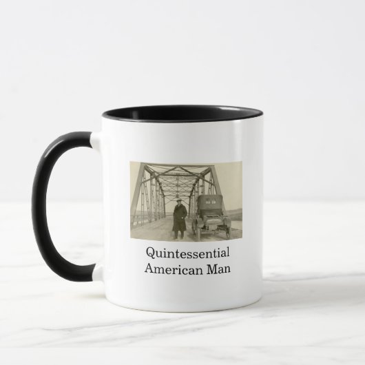 American Man Real Photo Coffee Mok (Links)