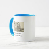 American Man Real Photo Coffee Mok (Voorkant links)