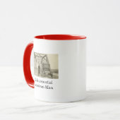 American Man Real Photo Coffee Mok (Voorkant links)