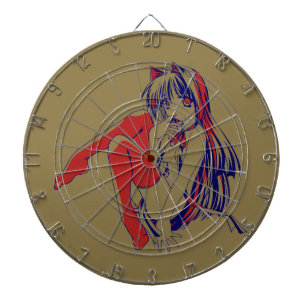 American Manga Neko Catgirl Kawaii Anime Dartbord