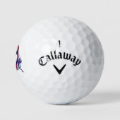 American Manga Neko Catgirl Kawaii Anime Golfballen (Logo)