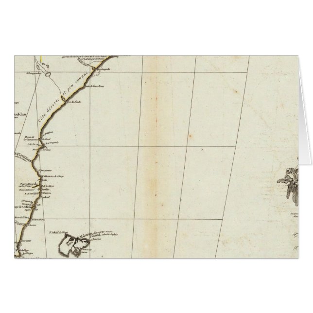 American Map Engraved South Section (Voorkant Horizontaal)
