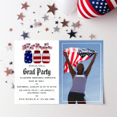 American Mason Jars Afstuderen Photo Invitation Kaart