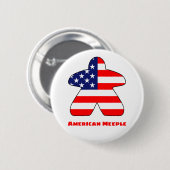 American Meeple Button (Voorkant /achterkant)