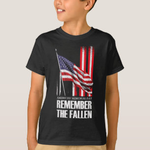American Memorial Day herdenkt de gevallen Amerika T-shirt