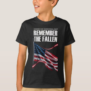 American Memorial Day herdenkt de gevallen Amerika T-shirt