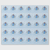 American Mermaid Shell Het is een meisje Cadeaupapier (Vlak)