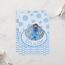 American Mermaid Shell Het is een meisje