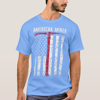 American Miner Coal Gold  T-shirt