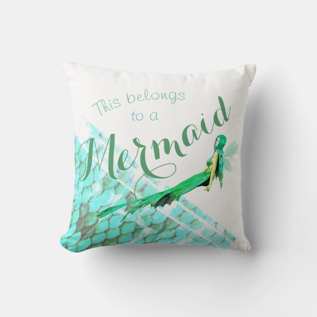 American Mo Mermaid Pillow op maat Kussen (Voorkant)
