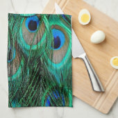 American MoJo PEACOCK Kitchen Towels Theedoek (Quarter Fold)