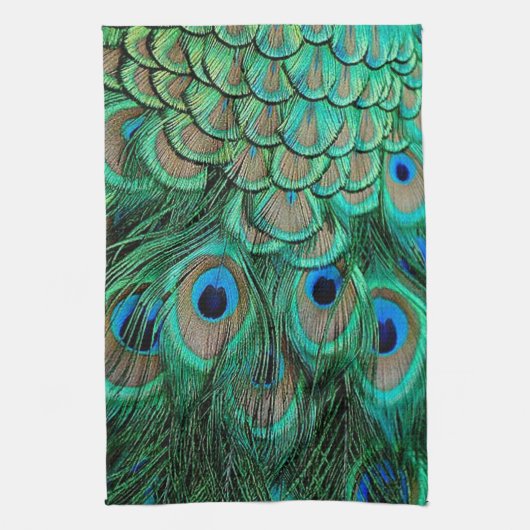 American MoJo PEACOCK Kitchen Towels Theedoek (Verticaal)