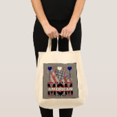 American Mom Canvas tas - Patriottische ster voor  (Voorkant (product))