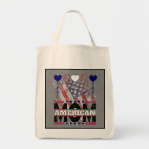 American Mom Canvas tas - Patriottische ster voor