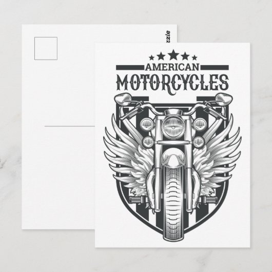 "American Motocycles" briefkaart (Voorkant / Achterkant)