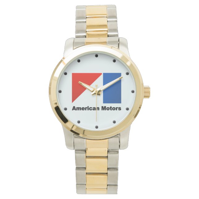 AMERICAN MOTOR Logo Accessoires Watches Horloge (Voorkant)