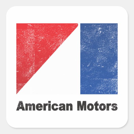 American Motors noodlijdende Logo Vierkante Sticker (Voorkant)