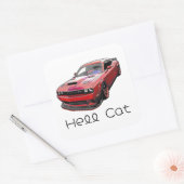 American Muscle auto Vierkante Sticker (Envelop)