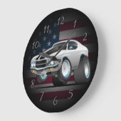 American Muscle Car Cartoon Grote Klok (Hoek)