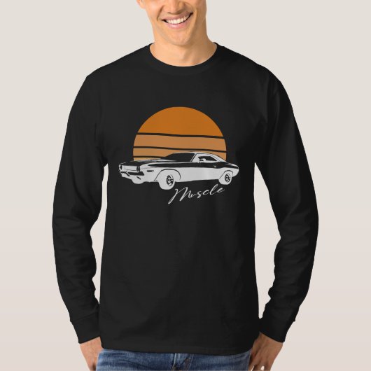 American Muscle Car Shirt – Men Women Adults Kids  (Voorkant)