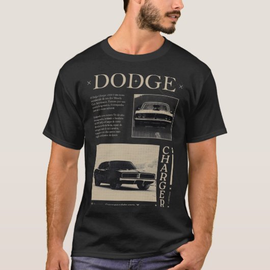 American Muscle - Dodge Charger T-shirt (Voorkant)