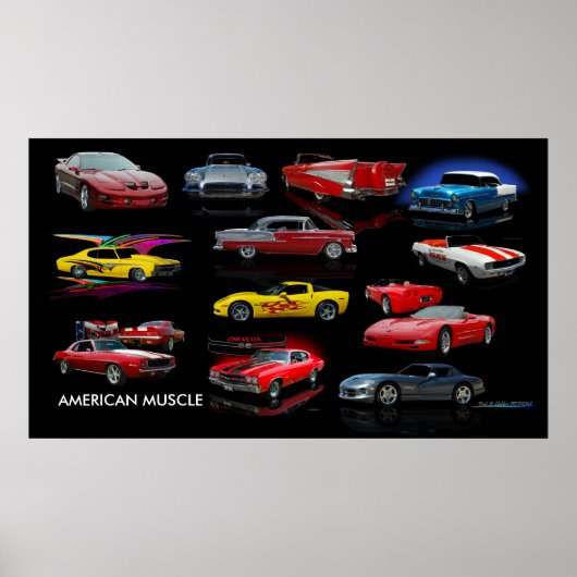 AMERICAN MUSCLE POSTER (Voorkant)