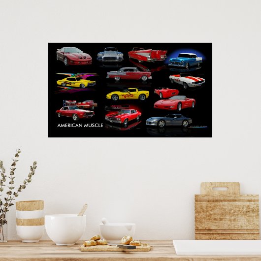 AMERICAN MUSCLE POSTER (Keuken)