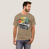 American Muscle V8-motor T-shirt (Voorkant volledig)