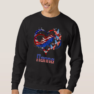 American Nanna Heart Butterlfies patriotticus 4e v Trui
