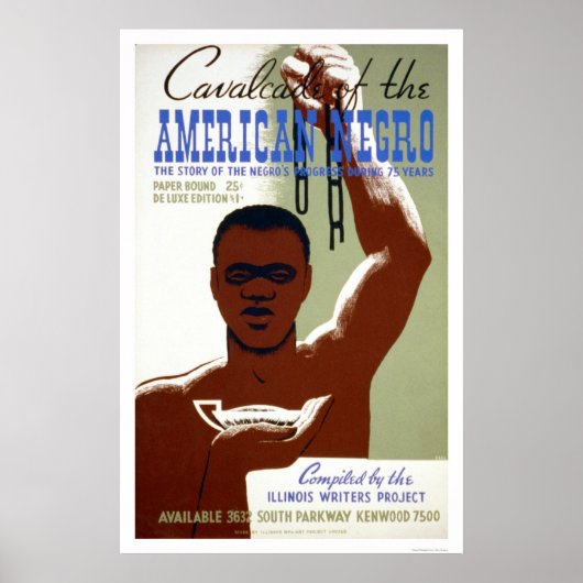 American Negro Story 1940 WPA Poster (Voorkant)
