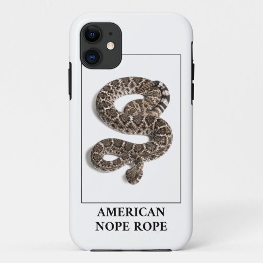 American Nope Rope - Rattlesnake Snake Danger Case-Mate iPhone Case (Achterkant)