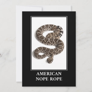 American Nope Rope - Rattlesnake Snake Danger Kaart