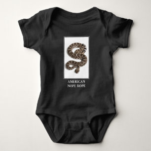 American Nope Rope - Rattlesnake Snake Danger Romper
