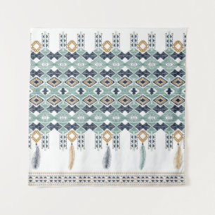 American north indian geometry seamless border. Na Wandkleed