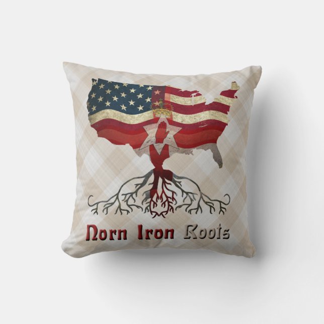 American Northern Irish Ancestry Cushion Kussen (Voorkant)