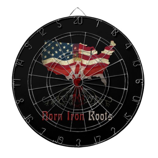 American Northern Irish Ancestry Dart Board Dartbord (Voorkant)
