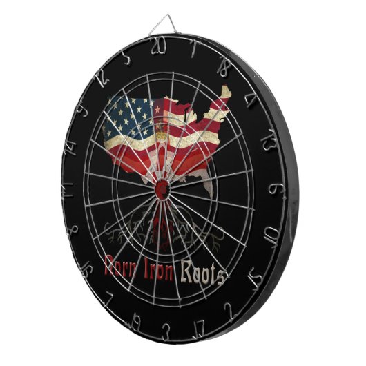 American Northern Irish Ancestry Dart Board Dartbord (Voorkant Rechts)