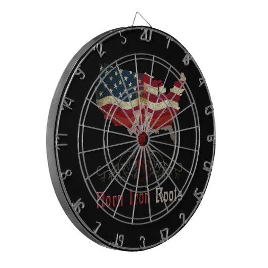 American Northern Irish Ancestry Dart Board Dartbord (Voorkant Links)