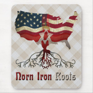 American Northern Irish Roots Mousemat Muismat