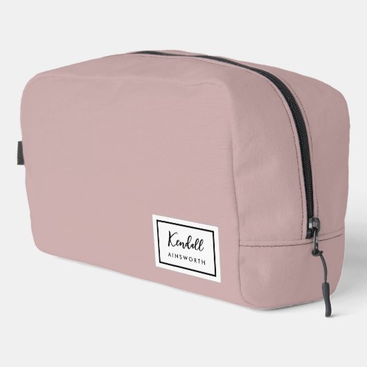 American Nostalgia Classic Eenvoudig Minimaal Roze Toilettasje (Rechterhoek)