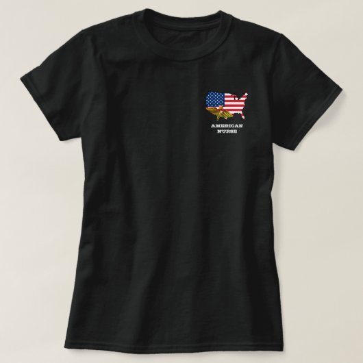 American Nurse Patriotic T-shirt (Design voorkant)