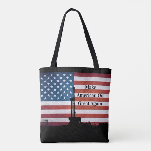 American Oil Great Again Swag Bag Tote Bag (Achterkant)
