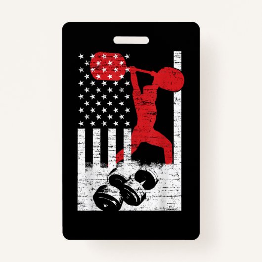 American Olympic Weightlift Badge (Voorkant)