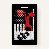 American Olympic Weightlift Badge (Achterkant)