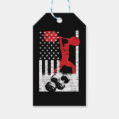 American Olympic Weightlift Cadeaulabel (Voorkant)