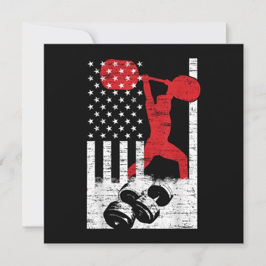 American Olympic Weightlift Kaart (Voorkant)
