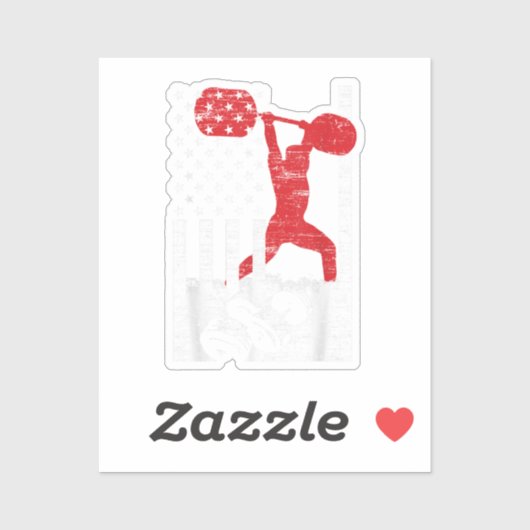 American Olympic Weightlift Sticker (Vel)